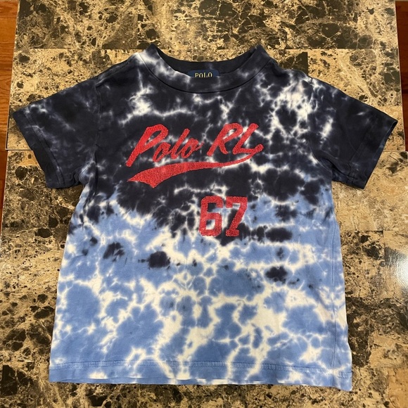 Polo Ralph Lauren Toddler Boy Tye-Dye Short-Sleeve Shirt in 2T - Picture 1 of 4